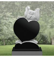 Детский памятник с резкой зайчика ДТ-4