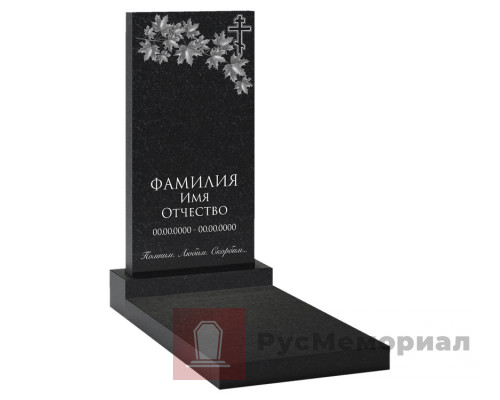 Памятник на могилу с гравированным изображением gr-87