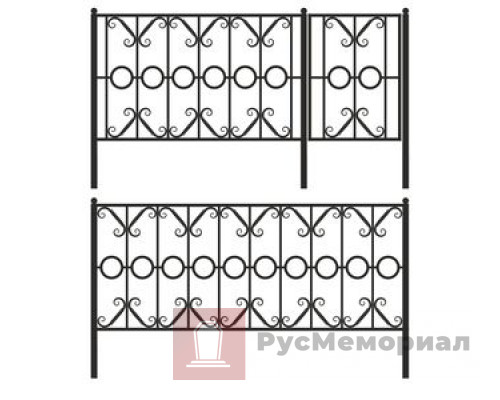 Ограда на могилу O-74