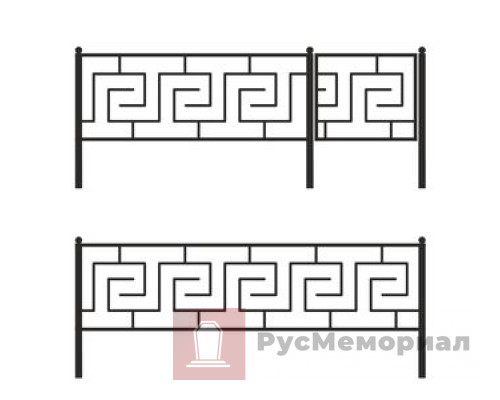 Ограда на могилу O-80